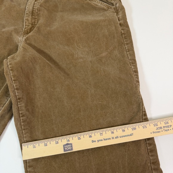 Vintage Y2K Chaps Ralph Lauren Mens 36x30 Tan Corduroy Baggy Carpenter Pants - Picture 7 of 9